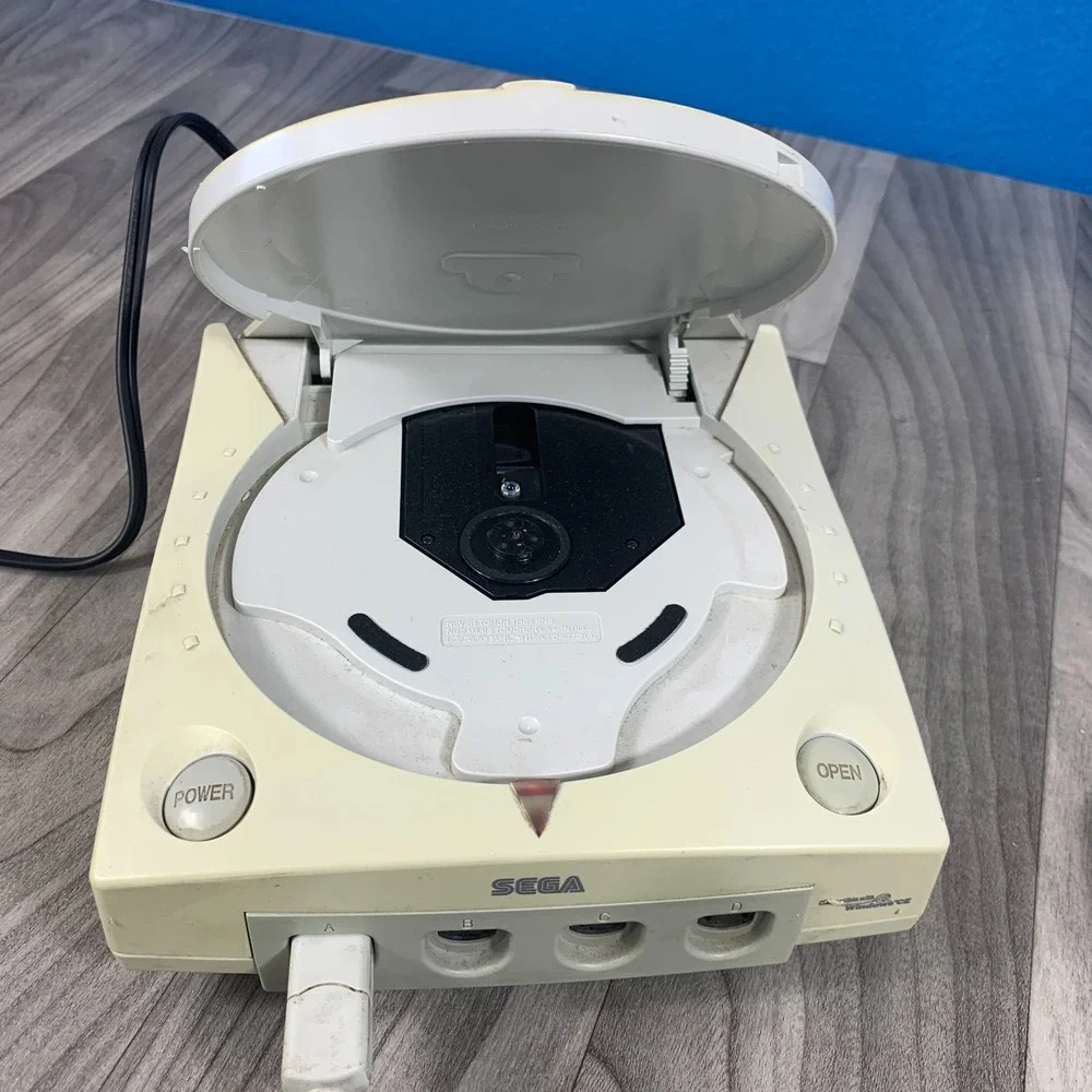 SEGA Dreamcast Console - White With Controller And Memory Tested Working
